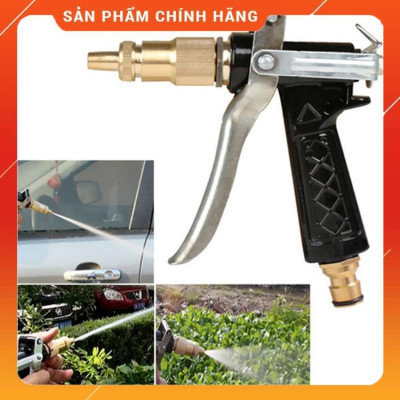 ️ Bộ dây vòi xịt nước rửa xe, tưới cây , tăng áp 3 lần, loại 3m, 5m 206236Eđầu đồng, cút+ túi đựng bút