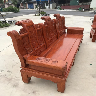 Bộ Bàn Ghế Âu Á Gỗ Hương Đá