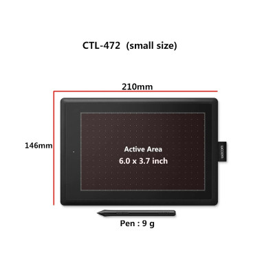 Bảng Vẽ Điện Tử Chuyên Dùng Thiết Kế Đồ Họa Wacom CTL-472/K1F - Hàng Nhập Khẩu