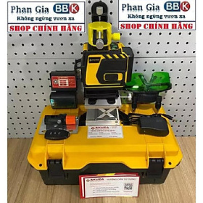 [chính hãƞg] Máy Cân Bằng Laze Xanh 12 Tia Siêu Sáng AKUZA - Máy cân mực chính hãƞg, Bảo Hành 1 Năm