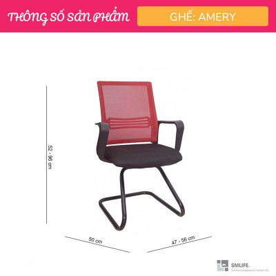 Ghế văn phòng chân quỳ lưng lưới SMLIFE Amery