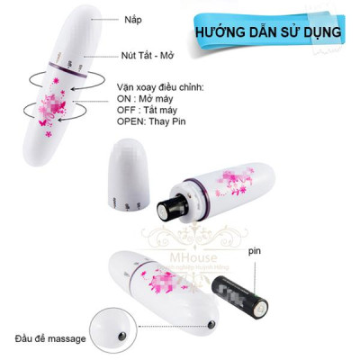 Massage mắt mini cầm tay 208 - (Bút Mát xa mini cầm tay, máy massage mắt mini) (Máy Có Pin Sẵn)
