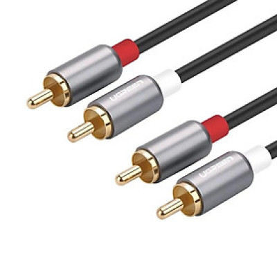 Ugreen UG30804AV146TK 1.5M màu đen cáp âm thanh 4 đầu hoa sen RCA - HÀNG CHÍNH HÃNG