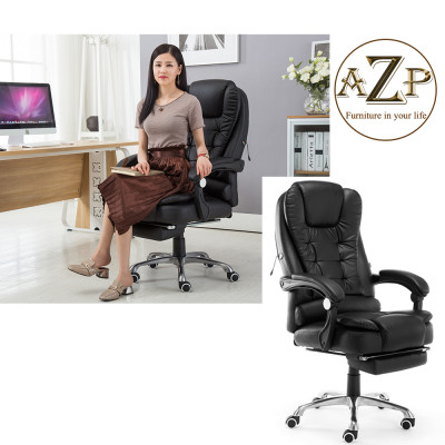 Ghế Giám Đốc, Ghế Văn Phòng  AZP FURNITURE Ergonomic AZP-9123 ĐEN - Nhóm Siêu Êm, Ngả Lưng relax tích hợp Massage