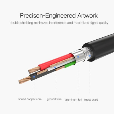 Ugreen UG10352US135TK 5M màu Đen Cáp USB 2.0 sang USB B máy in đầu mạ vàng - HÀNG CHÍNH HÃNG