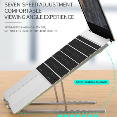 Giá đỡ đa năng KAKU dành cho Laptop, Macbook , iPad dễ dàng gấp gọn hợp kim nhôm cao cấp - Hàng chính hãng