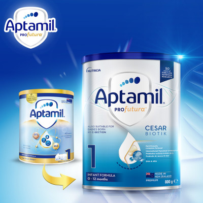 Sản phẩm dinh dưỡng công thức Aptamil Profutura Cesarbiotik 1 Infant Formula (Dành cho trẻ từ 0 - 12 tháng tuổi) - 800g