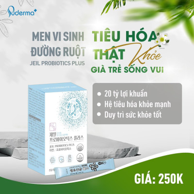 Men Vi Sinh JEIL PROBIOTICS PLUS. Men tiêu hóa chứa đến 20 tỷ lợi khuẩn tốt cho đường ruột