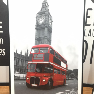 Bộ 3 tranh treo tường trên nền Canvas hiện đại phong cách Bắc Âu trang trí Phòng Khách, Phòng Ăn cỡ 40x60cm