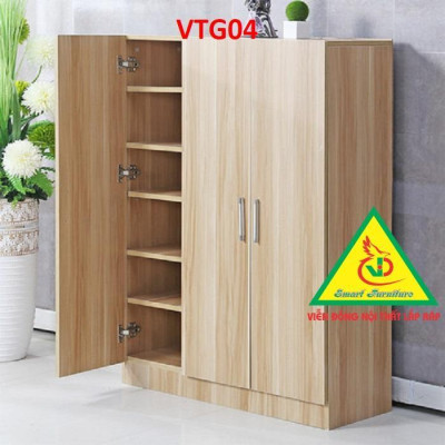 Tủ Giày Hiện Đại Nhiều Ngăn Để Giày, Tiết Kiệm Diện Tích VTG04A - Nội thất lắp ráp Viendong Adv