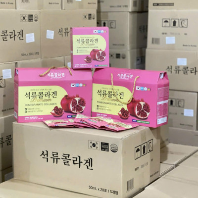 Hồng Sâm Lựu Collagen 20 gói Hàn Quốc - giữ mãi nét thanh xuân