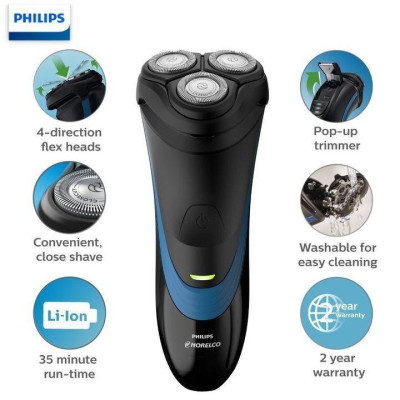 Máy cạo râu khô và ướt Philips S1560/81 Norelco Shaver 2100 - Hàng Chính Hãng