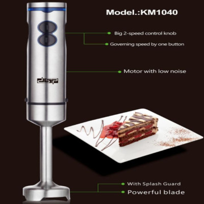 Máy xay sinh tố cầm tay 4 trong 1 inox thương hiệu cao cấp DSP - 2 cối xay dung tích 500-700ml - Công suất mạnh 700W  - Hàng Nhập Khẩu