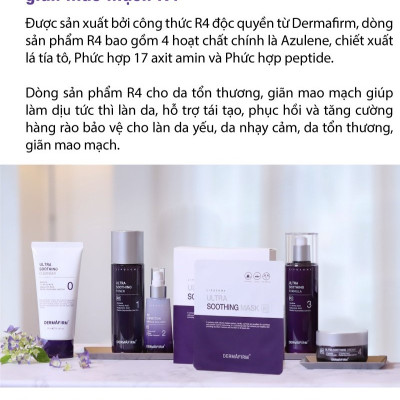 Sữa dưỡng Labo Dermafirm - Ultra Soothing Formula R4 (200ml) phục hồi cho da giãn mao mạch