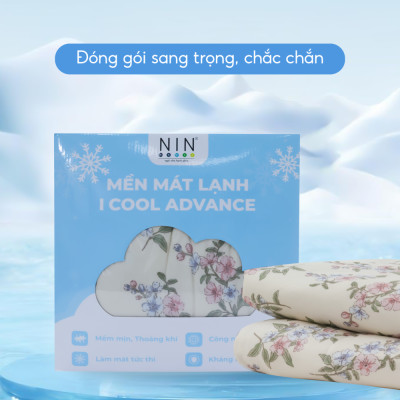 [CHĂN HÈ MÁT LẠNH] Mền lạnh I Cool Advance NIN House NM8033 2mx2m2 | Chần Ice Silk lạnh như tencel, Chăn điều hoà nhiều độ