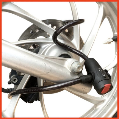 Ổ khóa dây cáp ZORO 100cm chìa dẹp - công nghệ Mỹ - khóa xe đạp - khóa xe máy - khóa vật dụng - hàng chính hãng