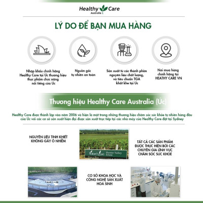 Mầm đậu nành Úc Healthy Care Super Lecithin 1200mg tăng cường chức năng gan khỏe mạnh, nâng cao sức khỏe, sắc đẹp từ bên trong - OZ Slim Store