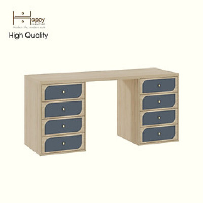 [Happy Home Furniture] BANA, Bàn làm việc 8 ngăn kéo, 160cm x 55cm x75cm ( DxRxC), BAN_069