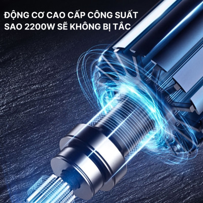 Máy hút bụi gia đình SẠC PIN KHÔNG DÂY SOKANY SK-13022 công CAO suất 2200W, lực hút siêu mạnh, hút bụi sàn nhà, thảm - HÀNG CHÍNH HÃNG