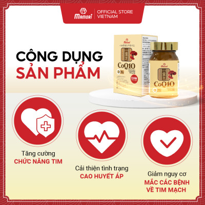 Combo 3 hộp viên uống MAMORI COQ10 giúp giảm cholesterol, giảm nguy cơ mắc bệnh tim mạch (300mg x 60viên)