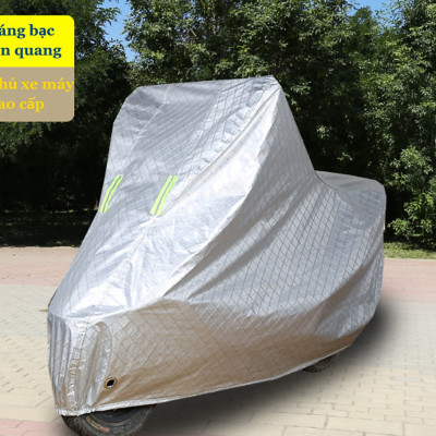 Bạt Phủ Áo Trùm Xe Máy Vải Dù Che Mưa Nắng Thời Tiết Khắc Nghiệt Loại Lớn Cho Dòng Xe Tay Ga - Xe Số Thông Dụng MINIIN