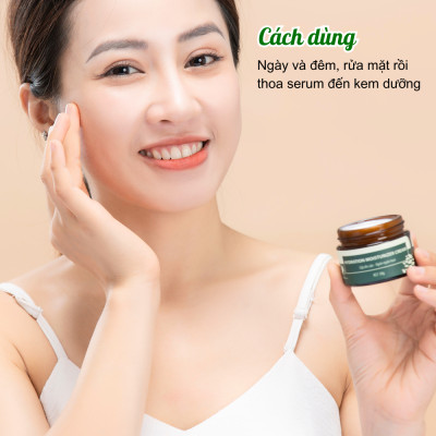 Bộ trắng da, sạch mụn cơ bản Wonmom ( 1 Kem cấp ẩm + 1 Serum mụn )
