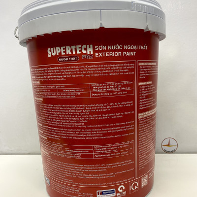 Sơn nước Toa Supertech ngoại thất màu xám 8257 _ 18L