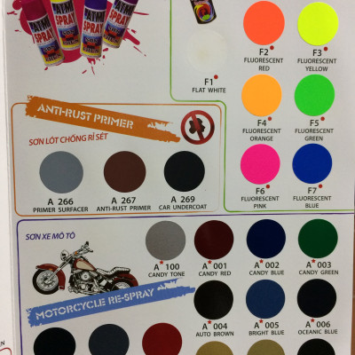 Sơn xịt chống rỉ sét ATM màu nâu đỏ A267