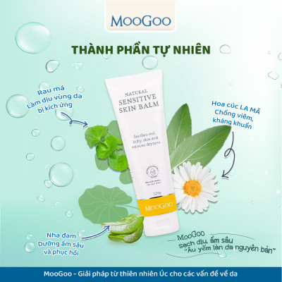 Kem bôi viêm da cơ địa, vảy nến, chàm sữa em bé, chiết xuất rau má MooGoo