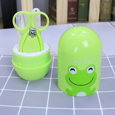 Bấm Móng Tay Trẻ Em, Bộ Dụng Cụ Bấm Móng Cho Bé 4 Chi Tiết, Cắt Móng Tay Tiện Dụng Có Hộp Đựng