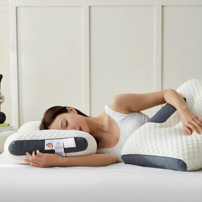 Gối Ngủ Chống Đau Mỏi Vai Gáy, Gối Spa Êm Chống Đau Cổ ,Gối Cao Su Non Chống Ngáy- Giảm Mệt