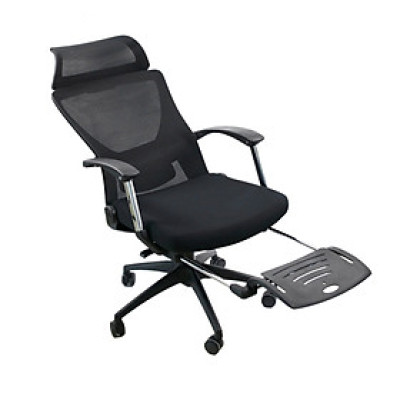 Ghế văn phòng lưng cao lưới có gác chân thư giãn CR4307
