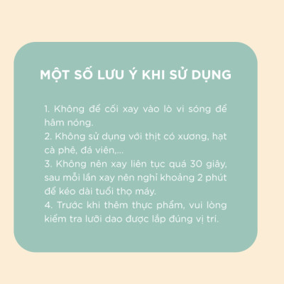 Máy Xay Thịt, Máy Xay Ăn Dặm Bear GR-B06V1 Xay Cực Êm Dung Tích 0.6 Lít Công Suất 200 W- Hàng Chính Hãng