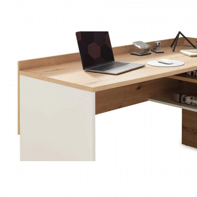 Bàn máy tính chữ L kết hợp tủ lưu trữ  SMLIFE Dexter