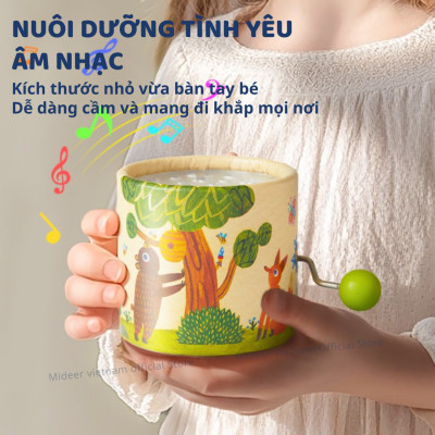 Hộp nhạc mini dây cót cho bé mideer Hand Crank Music Box