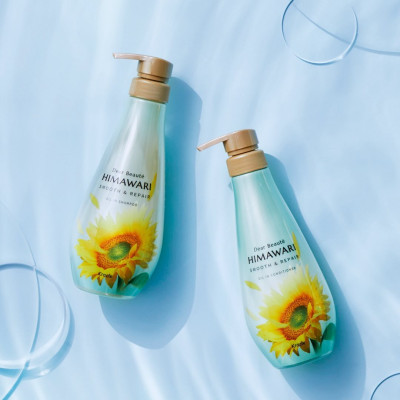 Combo Dầu Gội Và Dầu Xả Himawari Phục Hồi Tóc Khô Xơ Chẻ Ngọn Kracie Dear Beaute Himawari (Combo 2 Chai)