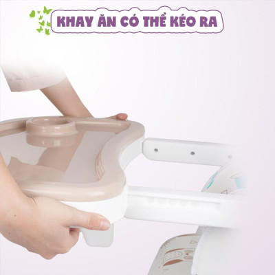 Ghế ngồi ăn dặm Mastela 1015 có thể điều chỉnh độ cao, ngả lưng, có bánh xe cho bé 6 tháng đến 5 tuổi chuẩn ASTM Mỹ