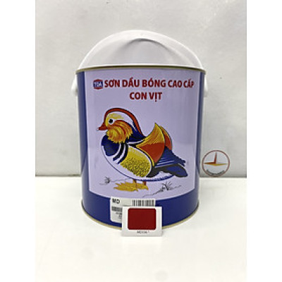 Sơn dầu cao cấp TOA Con Vịt màu Đỏ MD 336 _ 3L