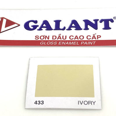 Sơn dầu Galant màu vàng Ivory 433 _ 0.8L