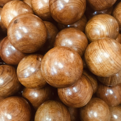 Vòng Lắc Bụng , Lắc Eo Hạt Gỗ Hương Cao Cấp - Vòng 35 hạt 7cm ( video , hình thật )