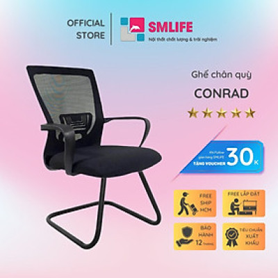 Ghế chân quỳ lưng trung bọc lưới SMLIFE Conrad