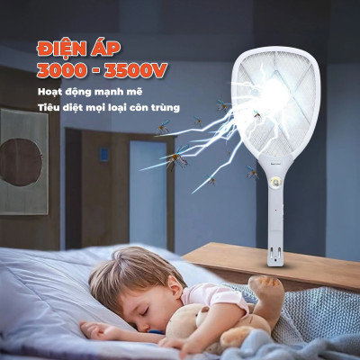 Vợt Bắt Muỗi Đạt Tường DTVM-06 - Màu Ngẫu Nhiên - Hàng Chính Hãng