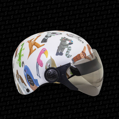 Mũ bảo hiểm hoa văn kính trẻ em chính hãng NÓN SƠN AKE-TR094