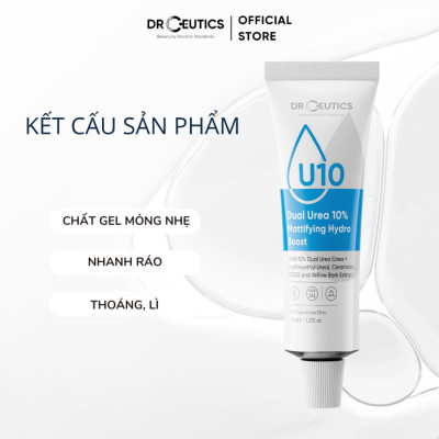 DRCEUTICS Gel Dưỡng Ẩm Kiềm Dầu Và Phục Hồi Da Dual Urea 10% Mattifying Hydro Boost (50g)