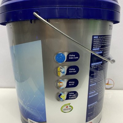 Sơn nước cao cấp Toa Nanoshield ngoại thất màu vàng 8522 _ 15L