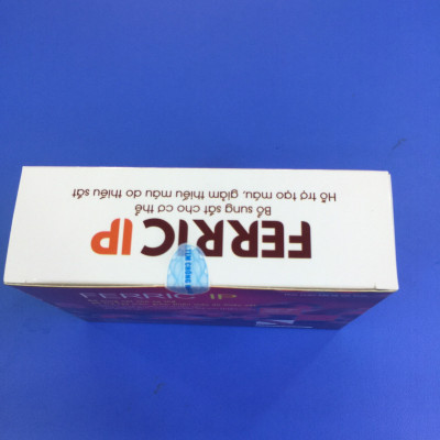 THỰC PHẨM CHỨC NĂNG BỔ SUNG SẮT CHO CƠ THỂ HỖ TRỢ TẠO MÁU, GIẢM THIẾU MÁU DO THIẾU SẮT FERRIC IP 50MG HỘP 20 ỐNG 