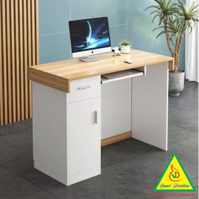 Bàn thu ngân, bàn lễ tân, bàn tính tiền bằng gỗ MDF QTT519 - NỘI THẤT LẮP RÁP VIENDONGADV