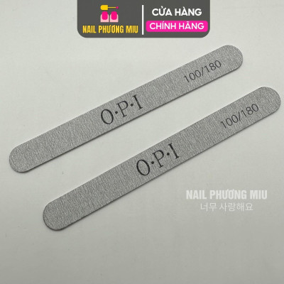 Dũa Mỏng OPI Lốc 50 Cái Độ Nhám 100/180 Thân Cứng, Không Xẹp, Cầm Chắc Tay Làm Nail Tiện Lợi