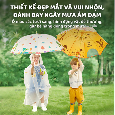 Ô cho bé gái, bé trai dù trẻ em Che Mưa Che Nắng Mideer Umbrella