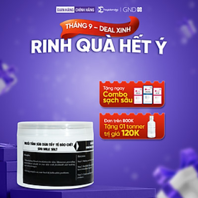 Muối tắm tẩy tế bào chết sữa dừa GND 500g
